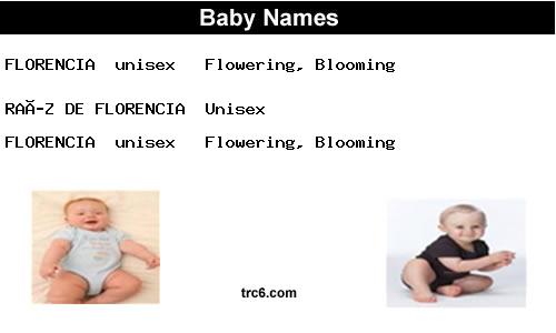 florencia baby names